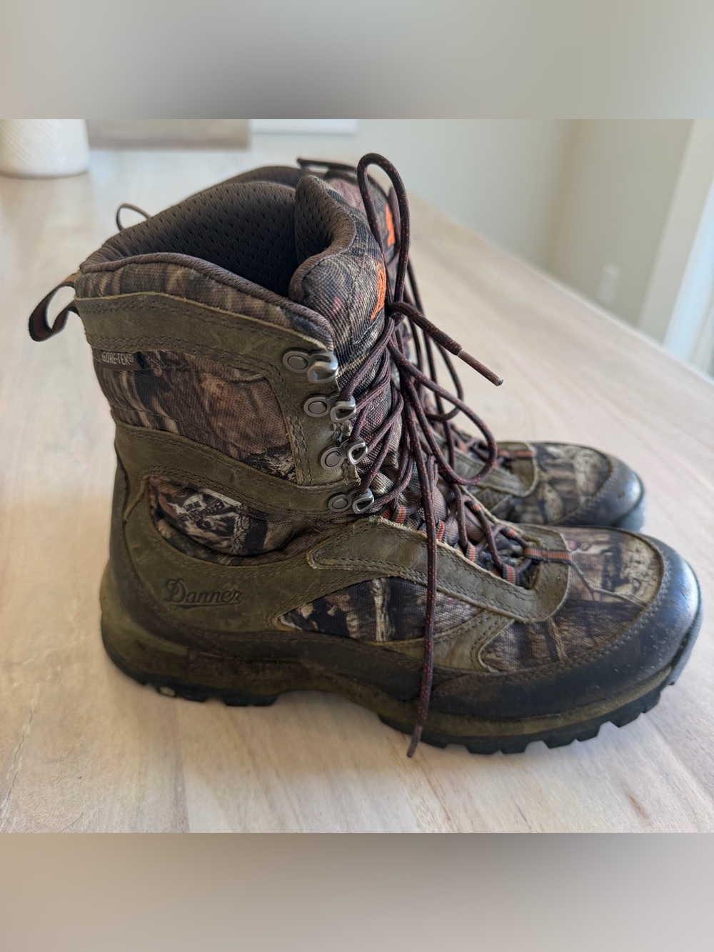 Danner High Ground Mens 8" Camo Boots Hunting Real Tree Xtra Green Gore-Tex
